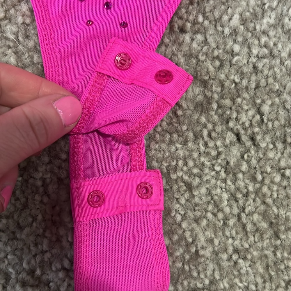Pink Rhinestone Bodysuit - Picture 4 of 7